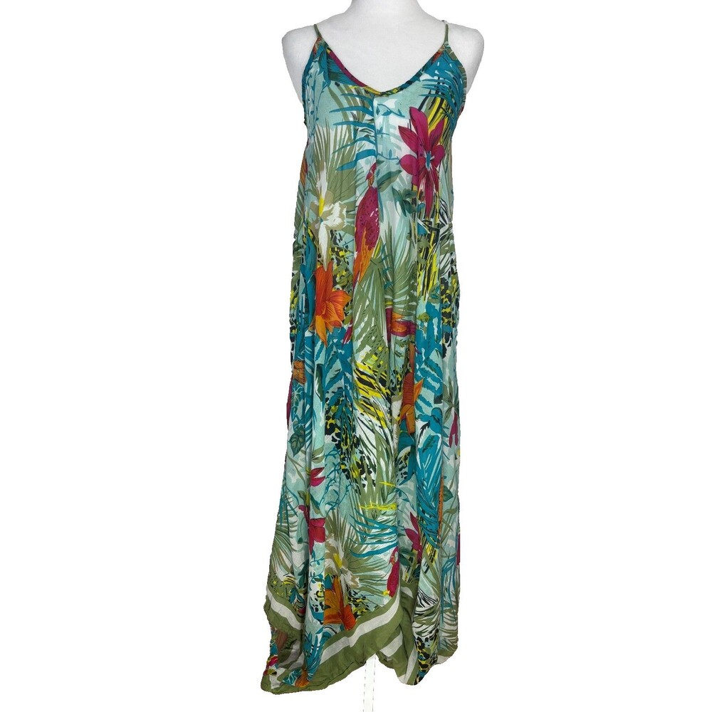 Rebecca Donde Women's Harem Wide Leg Jumper/Cover-Up OSFM Tropical Resort Beach